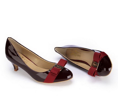 Ferragamo Shallow mouth kitten heel Shoes Women--001